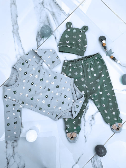 2-piece hat set for children "Lācītis"